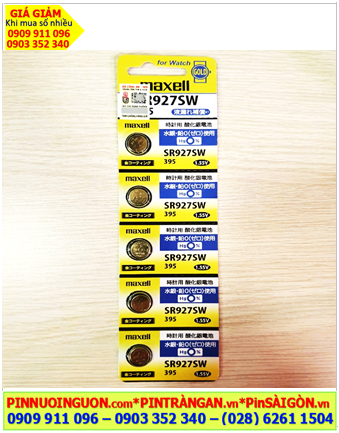 COMBO 01vỉ = 5viên Pin đồng hồ 1.55v Silver Oxide Maxell GOLD SR616SW - Pin 321 (pin được mạ I-ON vàng)